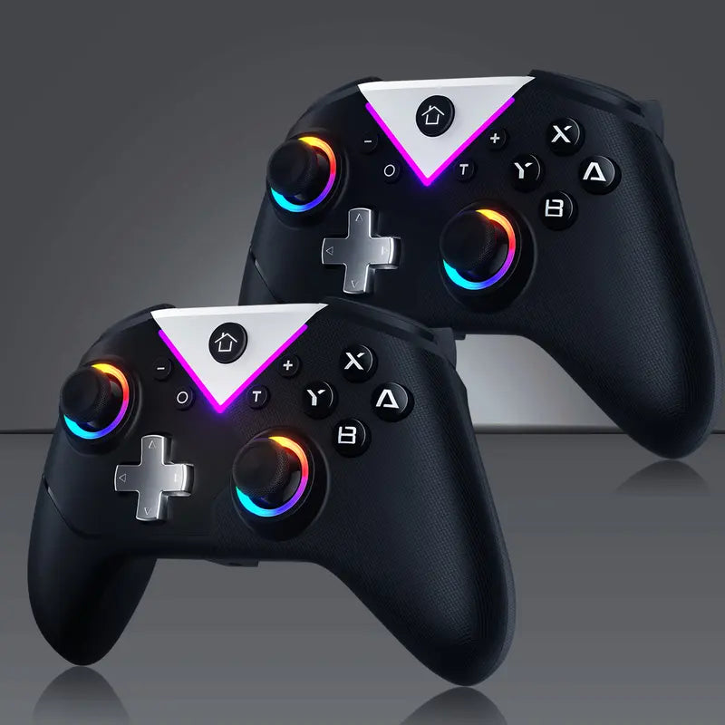 Get Ready to Game: Buy One Get One Free Professional Wireless Switch 2 Controller with RGB Lighting - Compatible with PC, Switch, iOS, and More!