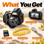 Compact Pocket HD Camera - Capture Every Adventure in Stunning 1080P